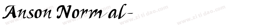 Anson Normal字体转换